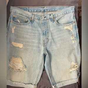 Levi’s long cutoff shorts